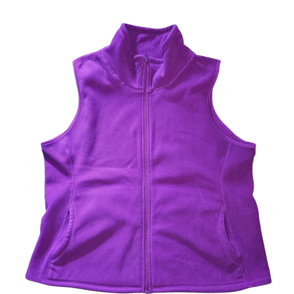 Old Navy Vibrant Purple Fleece Vest, XXL